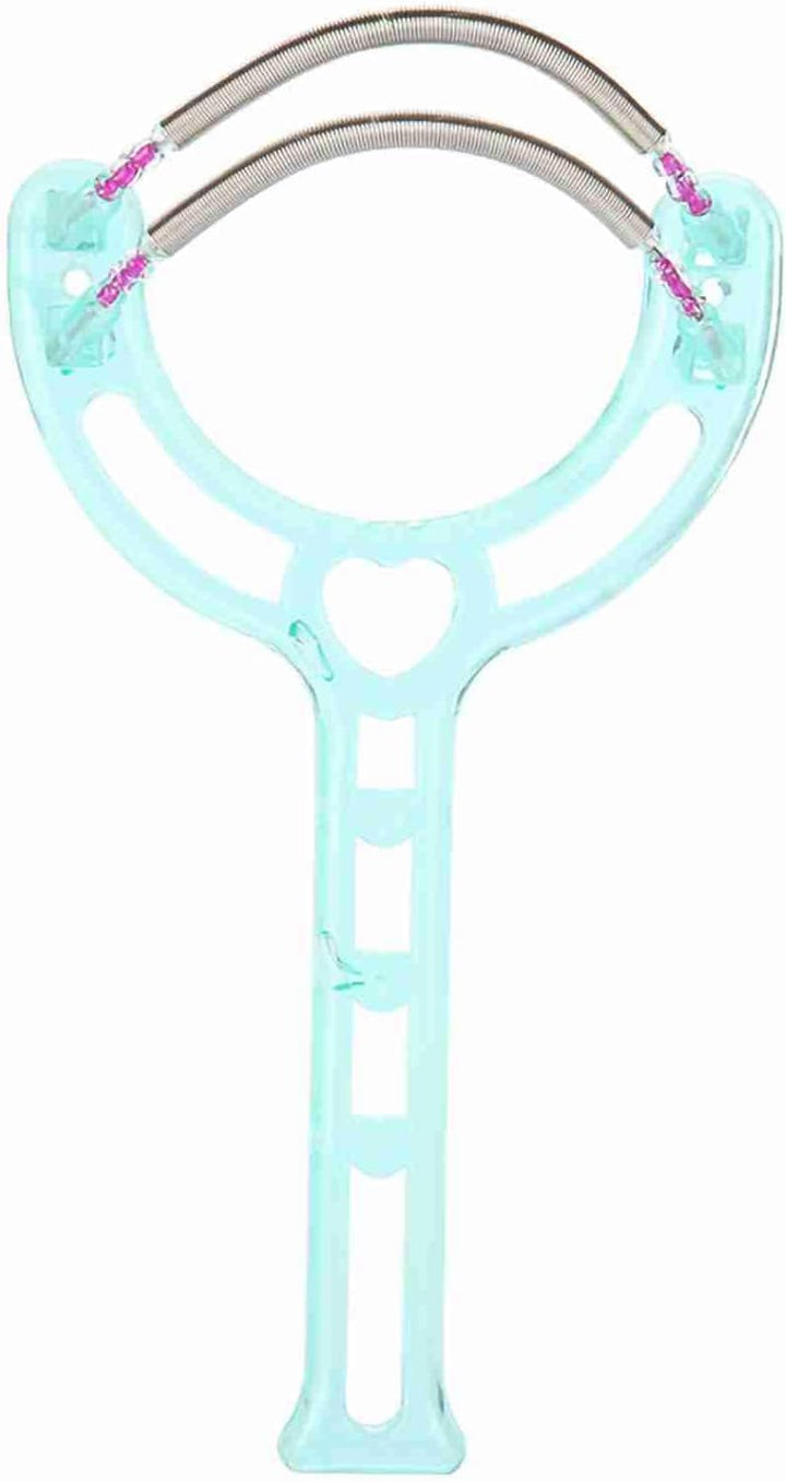 2 Colors Portable Face Lips, Hair Epilator Removal Plastic Spring Device Beauty Tool, 11.5 X 6 X 2Cm (Green)