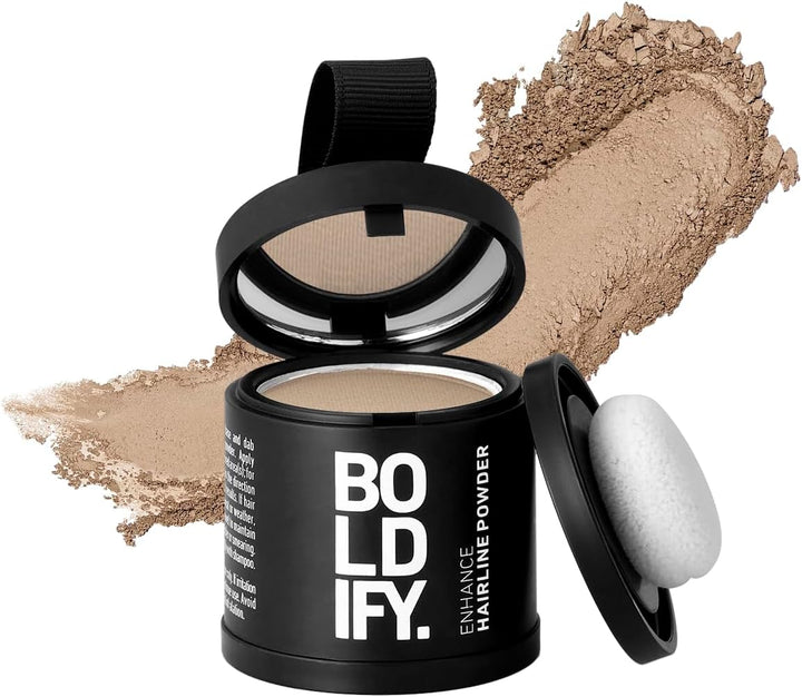 Hairline Powder - Root Touch up Hair Color for Gray Coverage - Bald Spot Concealing Hair Powder for Women and Men - 24-Hour Stain-Proof - Dark Brown