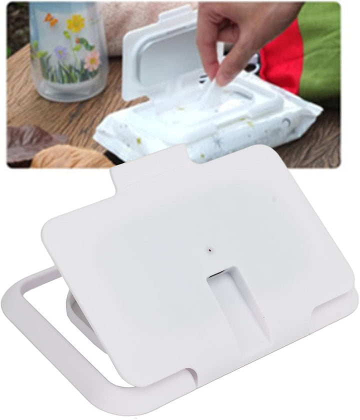 Portable Baby Wipes Dispenser Warmer, Ultrathin Heating Element, Constant Temperature Moist & Warm Wipes Holder for Babies, White