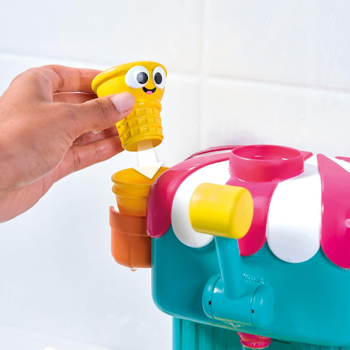 Foam Cone Factory Deluxe - Ice Cream Foam Maker Baby Bath Toys - Wall Mounted Bubble Bath Toys for Kids - Pretend Play Water Toys - Toddler and Baby Sensory Toys - plus 18 Month Old Toys