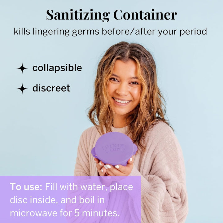 Pixie Menstrual Disc Kit - No Metals or Toxins - 100% Medical-Grade Silicone - Best Period Disc Starter Kit - Removes like a Tampon - Proven to Become a Successful Menstrual Disc User