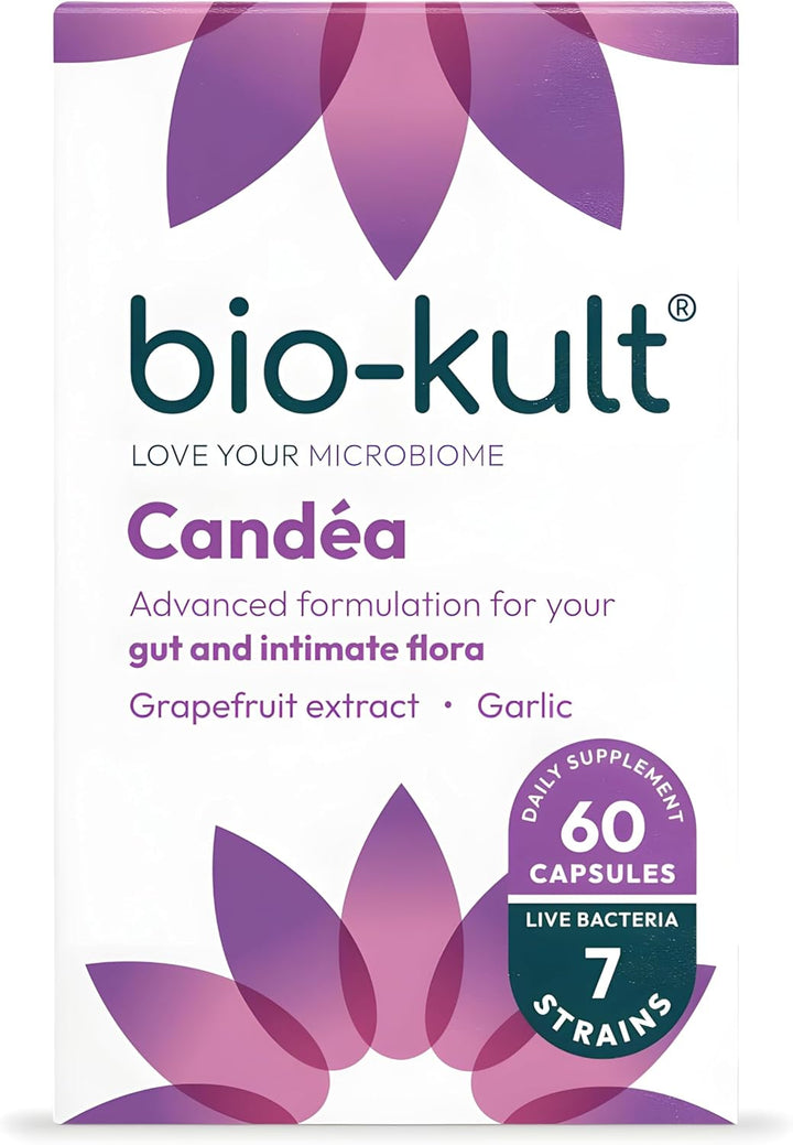 Bio-Kult Candéa Advanced Live Bacterial Formulation for Intimate Flora with Garlic and Grapefruit Extract - 60 Capsules