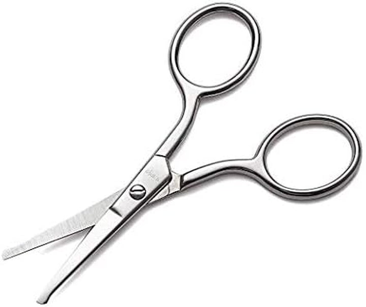 Premium Manicure Rounded Tip Scissors Multi-Purpose Stainless Steel Cuticle Pedicure Beauty Grooming Kit for Nail, Eyebrow, Eyelash, Dry Skin, Nasal/Nose Hair 9Cm