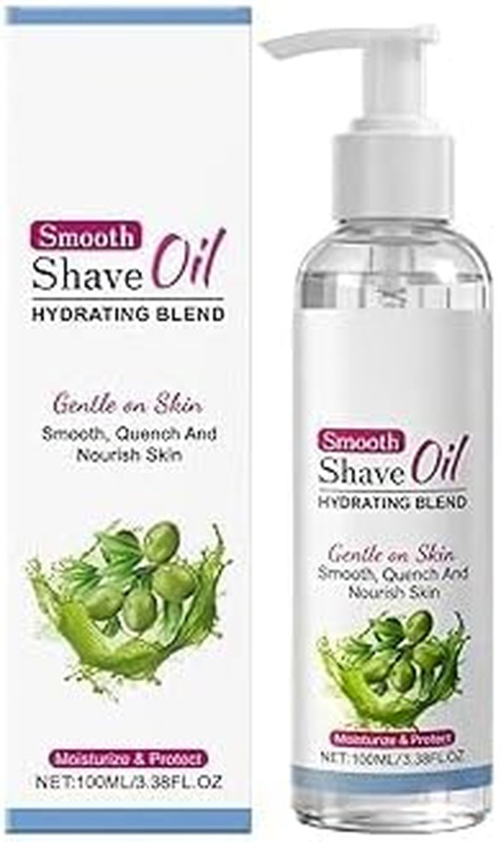 Smooth Shave Oil for Women 3.38Oz,Pre S-Have & after Shave Oil with Vitamin E Olive O-Il Jojoba Seed O-Il,Nourishing & Moisturizing,Non-Greasy,Gentle Soothing Shaving Oils (2)