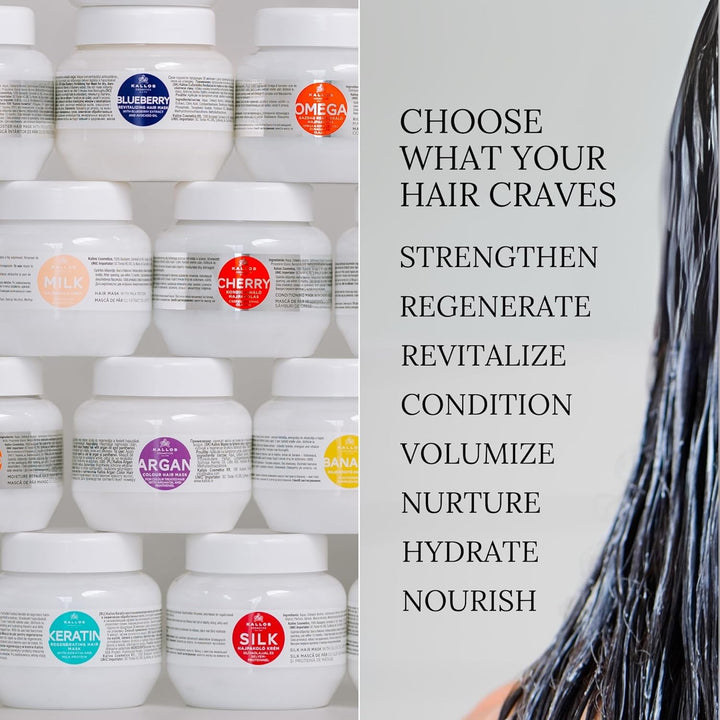 KJMN Keratin Regenerating Hair Mask with Keratin and Milk Protein for Dry, Damaged and Chemically Treated Hair 1000 Ml - 33,81 Fl Oz