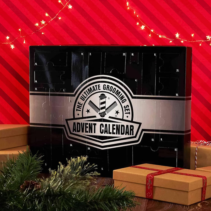 Advent Calendar 2025 Beard Grooming Kit for Men with Beard Oil Brush Shampoo Skincare Mens Toiletries for Dad Boyfriend Husband