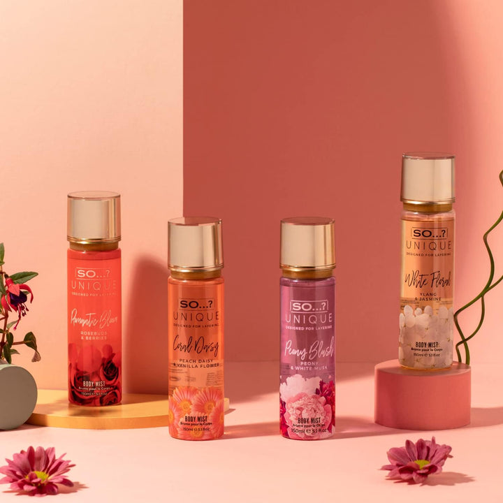 Unique Womens White Blossom Body Mist Fragrance Spray 150Ml