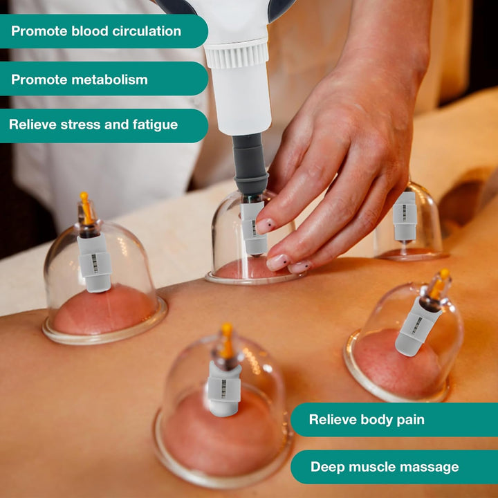 Professional Cupping Therapy Set, 24 PCS Suction Cups with Pumping Handle, Chinese Cupping Set, anti Cellulite Cupping Massage for Body and Face, Relief Muscle Tension Pain