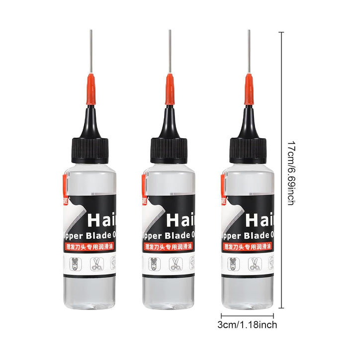 3 Pcs Hair Clipper Oil,Machine Oil,Shaving Oils,Hair Clippers Blade Lubricating Oils,60Ml/Bottle,For Blade Corrosion,Clippers, Trimmers,Rust Prevention