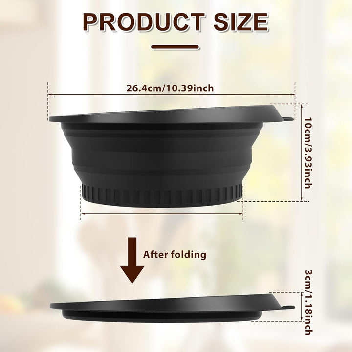 Face Bowl for Ice Quick Cooling Foldable Silicone Wash Basin with Built-In Ice Tray Portable Washing Basin for Puffiness Relief Soothe Skin Bathroom Accessories