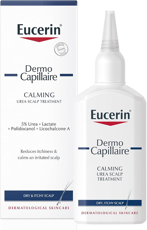 Dermocapillaire Calming Urea Scalp Treatment 100Ml, Intensive after Shower Leave-In Hair Serum, Psoriasis Scalp Treatment for Itchy, Flaky, Dry Scalp, Hydrating and Soothing Scalp Serum