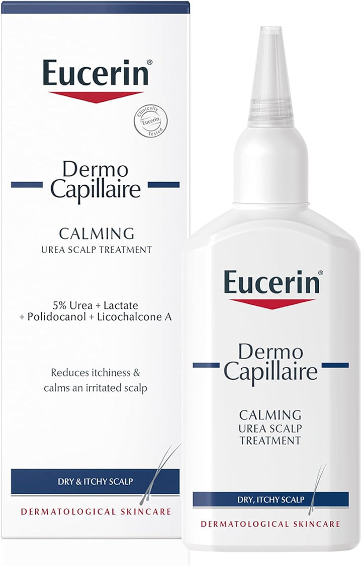 Dermocapillaire Calming Urea Scalp Treatment 100Ml, Intensive after Shower Leave-In Hair Serum, Psoriasis Scalp Treatment for Itchy, Flaky, Dry Scalp, Hydrating and Soothing Scalp Serum