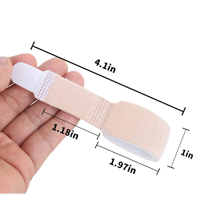 3Pcs Hammer Toe Straightener,Broken Toe Wraps Splint Bandages,Toe Straighteners Reusable,Hammer Toe Splint,Toe Cushioned Bandages for Correcting Hammer Toe,Overlapping Toes,Crooked Toes,Toe Protector