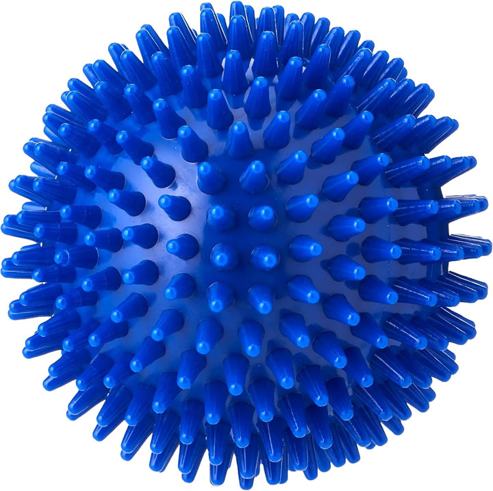 Soft Spikey Massage Ball for Deep Tissue, Trigger Point & Myofascial Release – Foot, Glutes & Back Massage – Plantar Fasciitis & Physio Ball – 10Cm, Blue