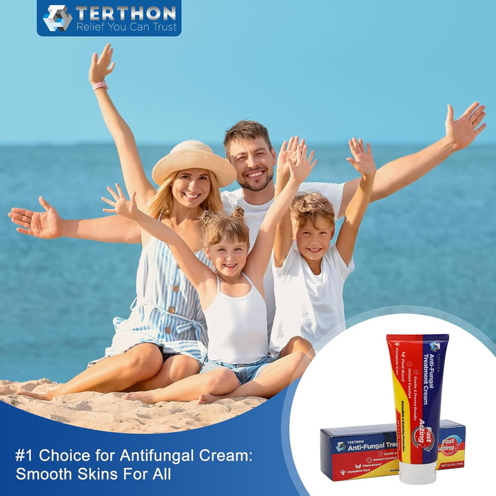 Herbal Antifungal Cream: Treatment for Ringworm, Jock Itch, Athlete’S Foot & Fungal Skin Infections – Natural, Fast-Acting Formula for Adults and Kids (100G (1 Pack))