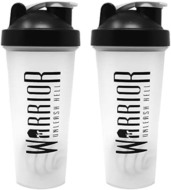 Protein Shaker Bottle, Includes Wire Mixball Blender – 600Ml – Perfect for Mixing Powdered Shakes, Clear, BPA Free, Dishwasher Safe