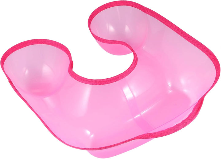 Plastic Neck Tray for Hairdressing Salon Perming and Dyeing Lightweight Hair Styling Sink with Grooved Design for Mess Hair Care Smooth Surface Shoulder Rest Cushion for DIY And