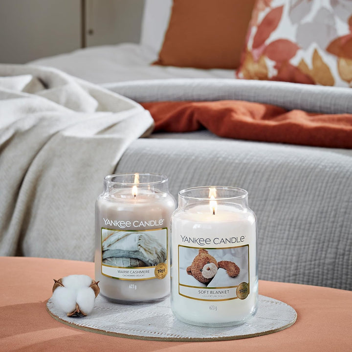 Scented Candle | Warm Cashmere Large Jar | Long Burning Candles: up to 150 Hours | Perfect Gifts for Women