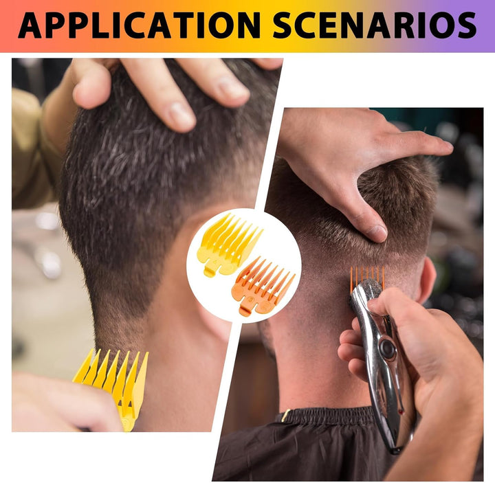 10 Pcs Clipper Guards for Wahl - Multicolor Hair Clipper Guide Combs, Universal Replacement Hair Clipper Limit Comb Set for Most Clippers Trimmers, Professional and Home Use, 1.5Mm to 25Mm