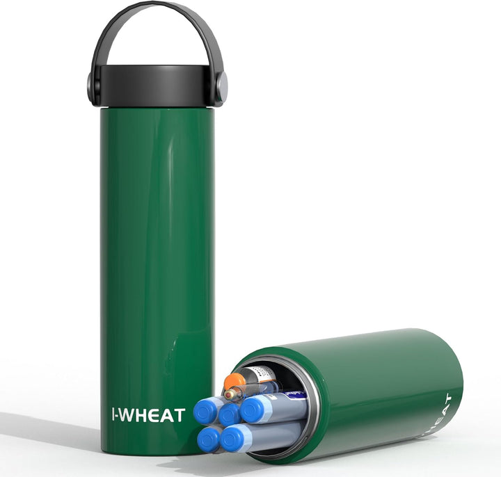 Insulin Cooler Travel Case 3-5 Pens 60 Hours, Medicine Cool Bag 2-8 °C, Diabetic Cooler Travel, Medical Bag, Epipen Carry Case, TSA Approved (Silver)