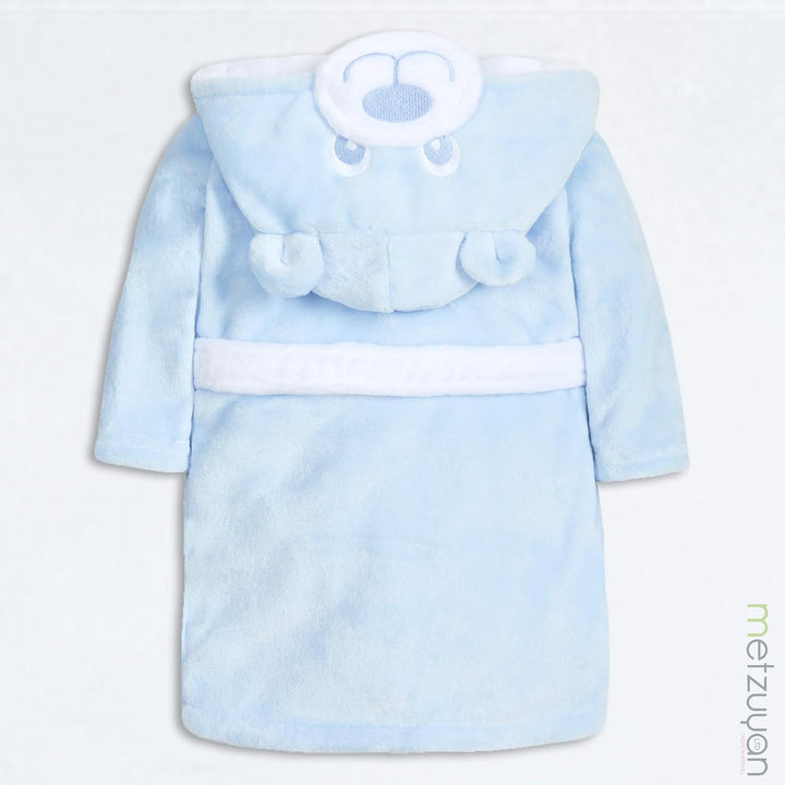 Baby Boys & Girls Teddy Bear Novelty Hooded Dressing Gown with Pockets and Ears