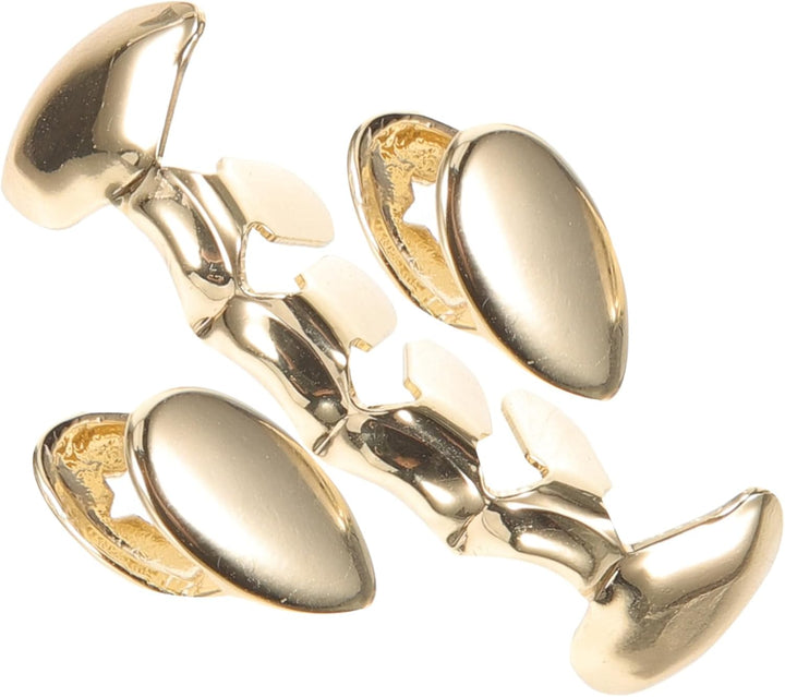 5 Sets Hip Hop Vampire Mouth Grills Copper Fake Teeth Halloween Cosplay Costume Accessory Funny Fashion Party Props for Men