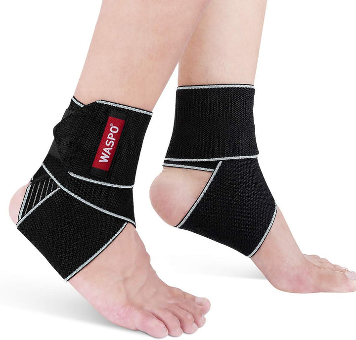 Ankle Support Brace - Adjustable Ankle Brace Wrap Strap for Sports Protect, Plantar Fasciitis, Achilles Tendonitis, Ligament Damage, Injury Recovery, One Size for Men Women 1 PC Blue