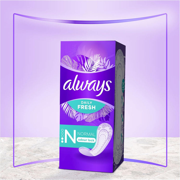 Daily Fresh Normal Panty Liners 54 Liners, Odour Lock, Feel Nothing but Fresh & Protected, Pack of 4