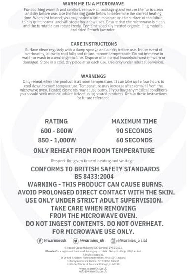 Plush Marshmallow Dinosaur Microwavable Weighted Teddy with French Lavender Scent, Hot or Cold for Cool Relaxation and Warm Relief