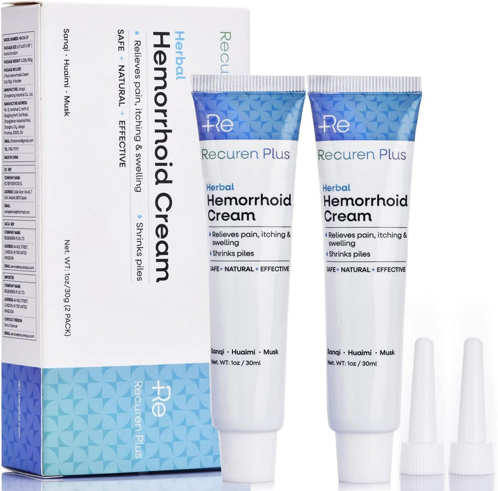 Hemorrhoids Treatment Hemorrhoid & Fissure Cream Fast Acting Hemorrhoid Cream and Healing Formula for Itching Swelling Bleeding Burning and Maximum Pain Relief 30G,1Pack