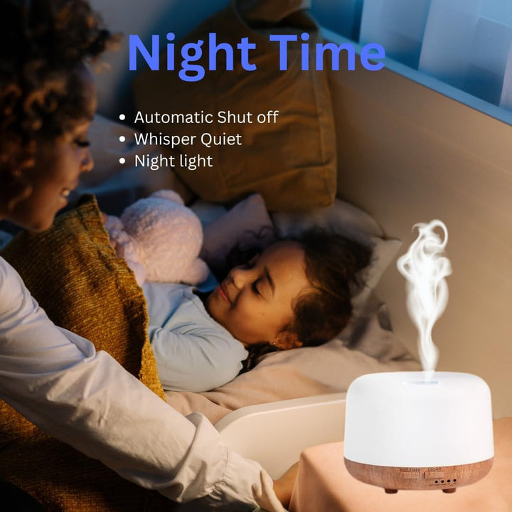 Essential Oil Diffuser 300ML Aromatherapy Ultrasonic Air Vapouriser Oil Diffusers Humidifier Scented Fragrance with Remote, Mist Modes, Automatic off and 7 LED Lights for Home Office Sleep