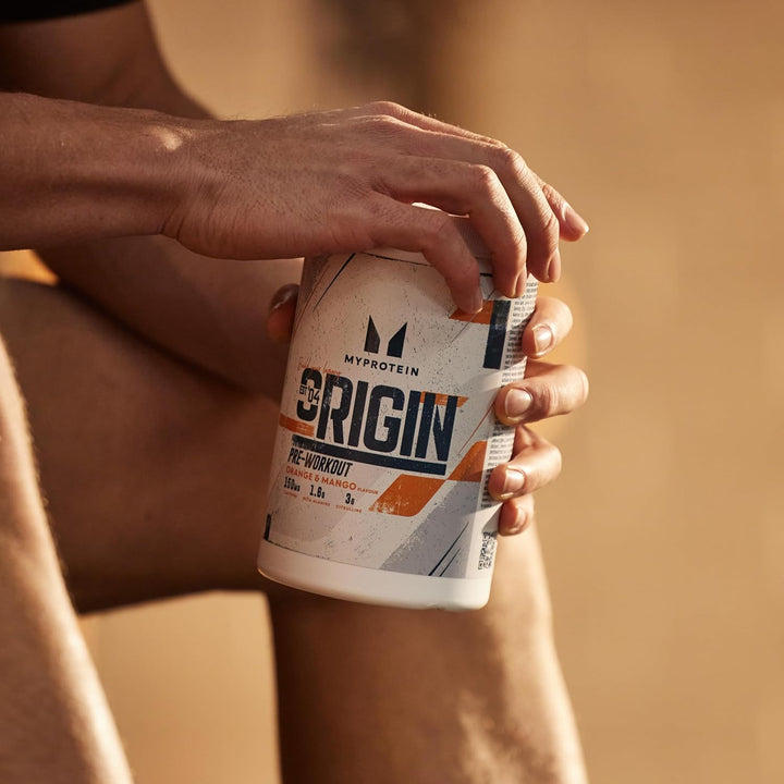 Origin Pre-Workout Power with Beta Alanine and Caffeine, Orange and Mango, 600 G