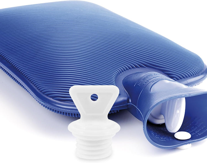 2Pcs Hot Water Bottle Cap, Leakproof Rubber Bottle Plug, Hot Water Bag Cover, Stopper for Water Sack, White