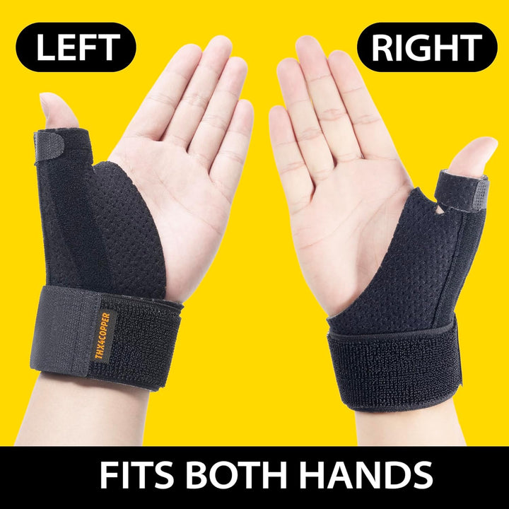 Reversible Thumb & Wrist Stabilizer Splint for Trigger Finger, Pain Relief, Arthritis, Tendonitis, Sprained, Carpal Tunnel, Breathable