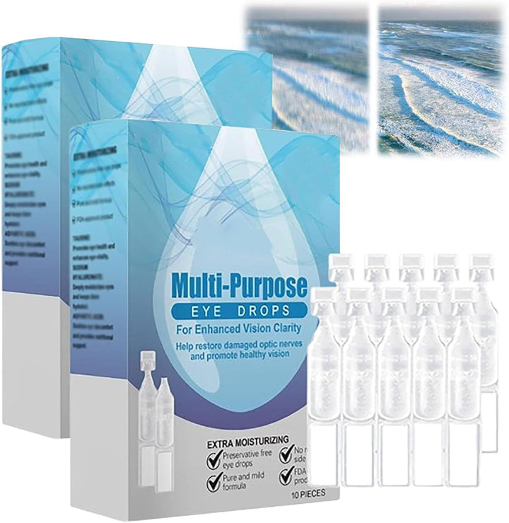 Optivipro Multi-Purpose Eye Drops, Optivipro Multi-Purpose Eye Drops - Sharpoptix Eye Drops, Multi-Purpose Eye Drops for Women Men (1 Pc)