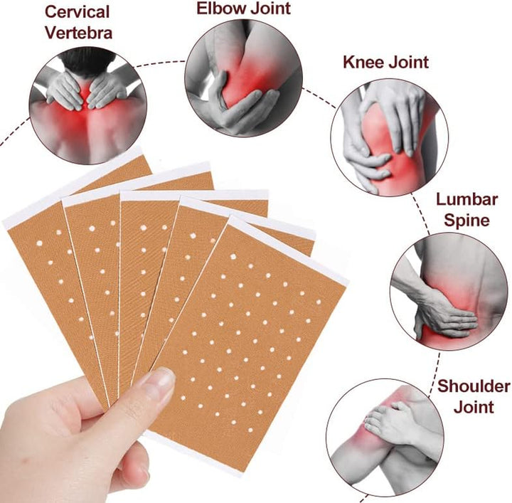 20Pcs Pain Relief Patches, Heat Patches for Pain Relief Fast-Acting Patches Long Lasting Relief of Pains for Knee, Back, Neck, Shoulder Pain and Muscle Soreness Knee Pain Relief Patch