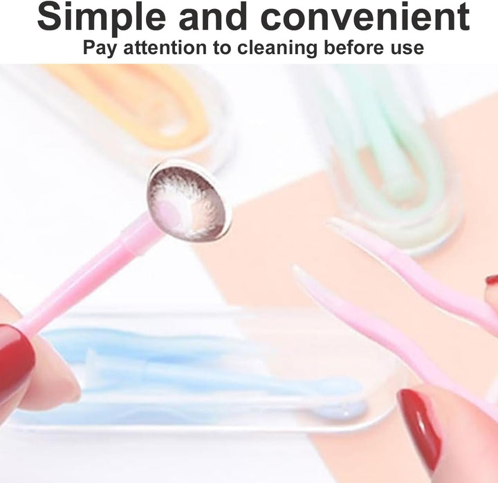 5-Pack Contact Lens Remover and Inserter Tool Set - Hygienic, Easy-To-Use, Includes Case, Perfect for Travel