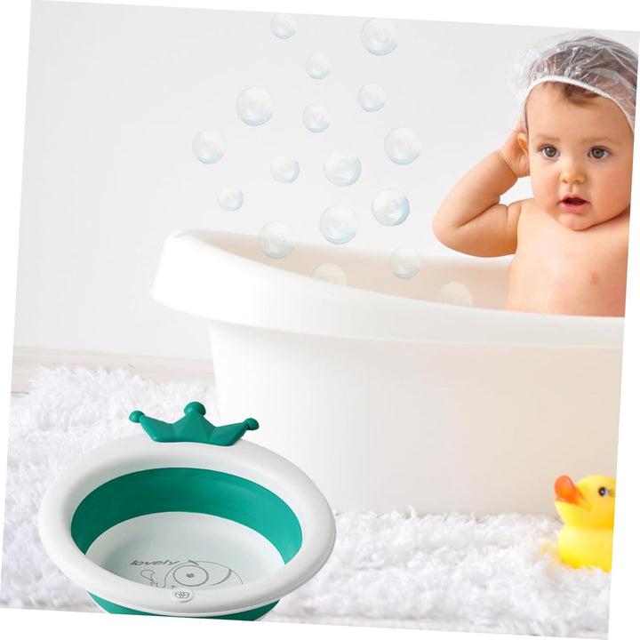 Wash Basin Folding Portable Cartoon Design Home Use for Newborn Cleaning