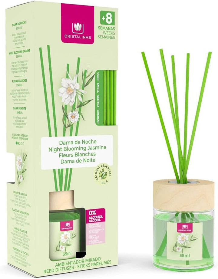 35Ml Cherry Blossom Air Fresheners for Home - Reed Diffusers for Home - Home Fragrance Lasts Upto 8 Weeks - Room Diffuser Sticks with Coloured Fragrance Oil