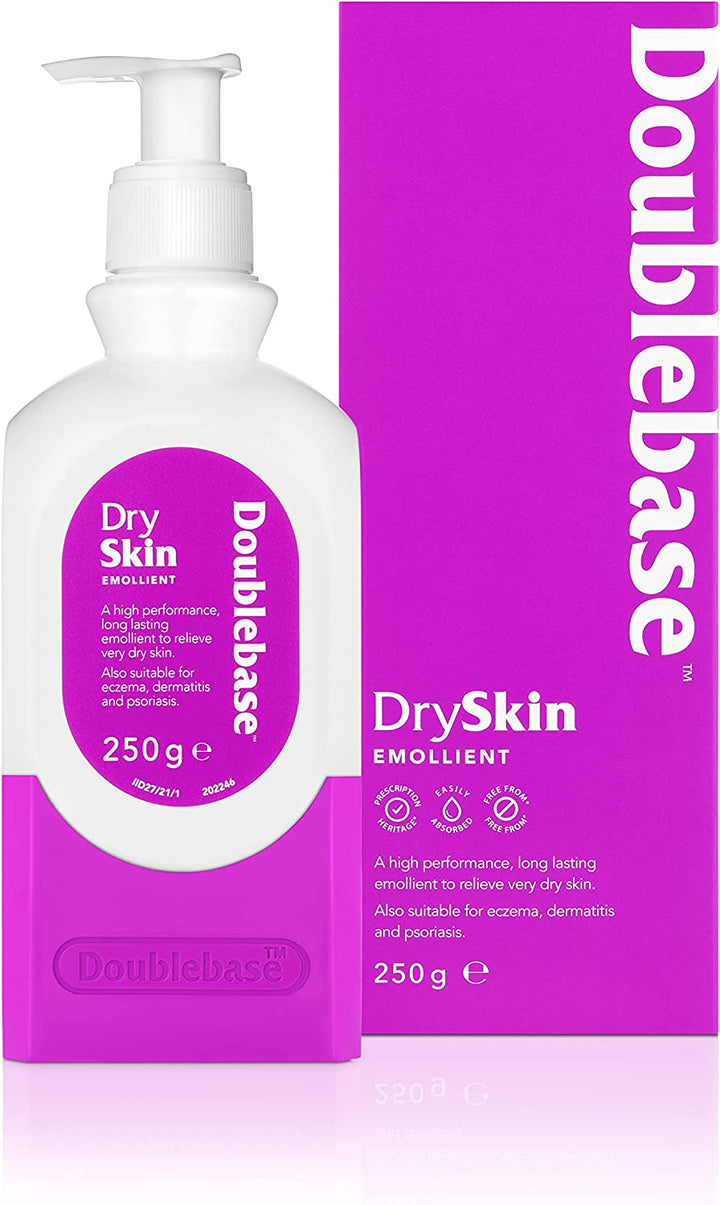 Dry Skin Emollient. Clinically Proven Moisturiser for Eczema, Psoriasis and Dermatitis Treatment. Body Cream for Dry Skin Relief, 250G Pump Pack