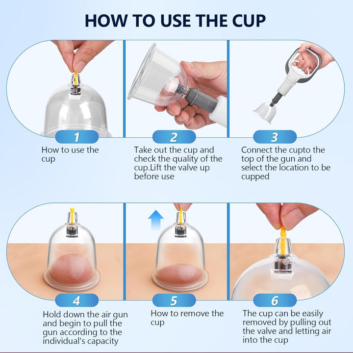 Cupping Therapy Set, 24 PCS Suction Cups with Pumping Handle, Professional Traditional Chinese Acupoint Vacuum Cupping Set, anti Cellulite Massage for Back, Muscle Tension Pain Relief