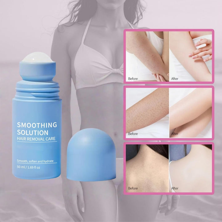 After Shave Soothing Roll on Serum,Smoothing Solution Ingrown Hair Treatment,Ingrown Hair Serum Roll On,After Shave Oil,Razor Bumps Treatment for Women Underarm/Face/Neck/Leg,Gently Cleanses Armpits