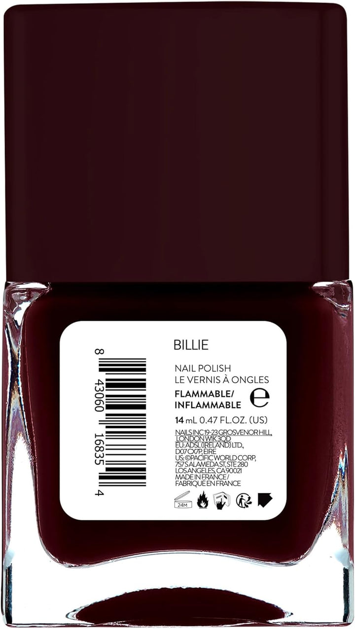 It'S Topless Gel-Like Nail Polish, 4-In-1 Base Coat, Treatment, Colour & Top Coat, Long Lasting, Strong, Chip Free Nails, Glossy Salon Quality Manicure, Air Dry Nail Polish, Billie, 14 ML