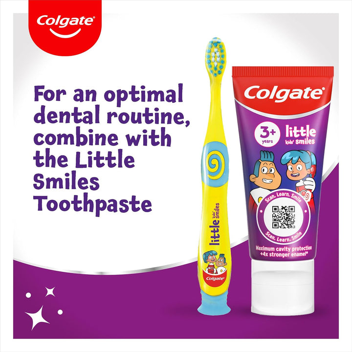 Kids Toothbrushes Multipack 3+ Years – Extra-Soft Bristles for a Gentle Clean – Non-Slip Handles for Little Hands – Colour-Indicator Bristles to Guide Toothpaste Application