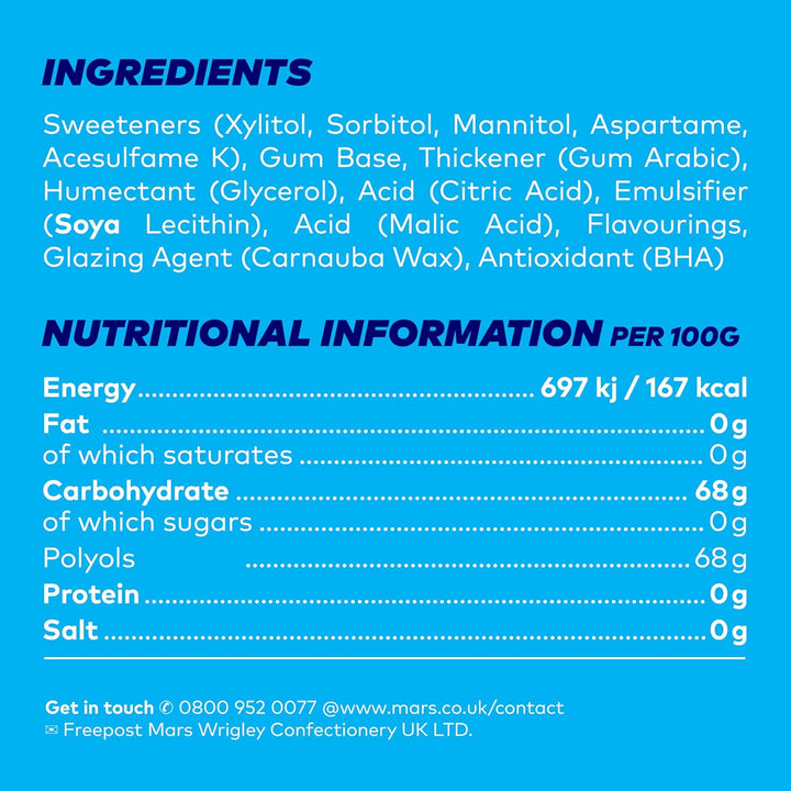 Extra Chewing Gum Bottle Sugar Free, Strawberry Flavour, 46 Pieces