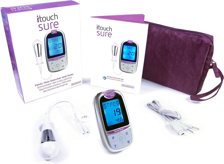 Itouch Sure - Pelvic Floor Exerciser for Strengthening and Toning. Aids in the Treatment of Incontinence and Bladder Leaks, Silver