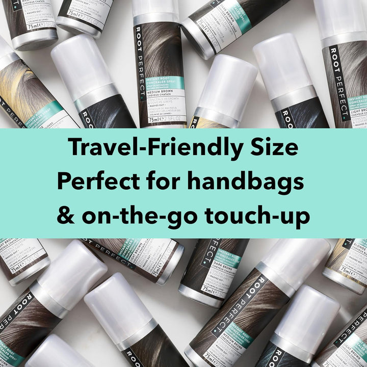 Root Touch up Spray – Dark Brown, Instant Root Concealer for Grey Coverage, Temporary Hair Colour Spray, Quick-Dry, Hair Disguise Solution, 75Ml