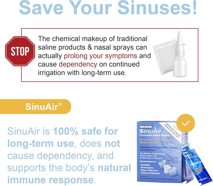 Sinuair Nasal Irrigation Salt - 30 X 5G Sachets