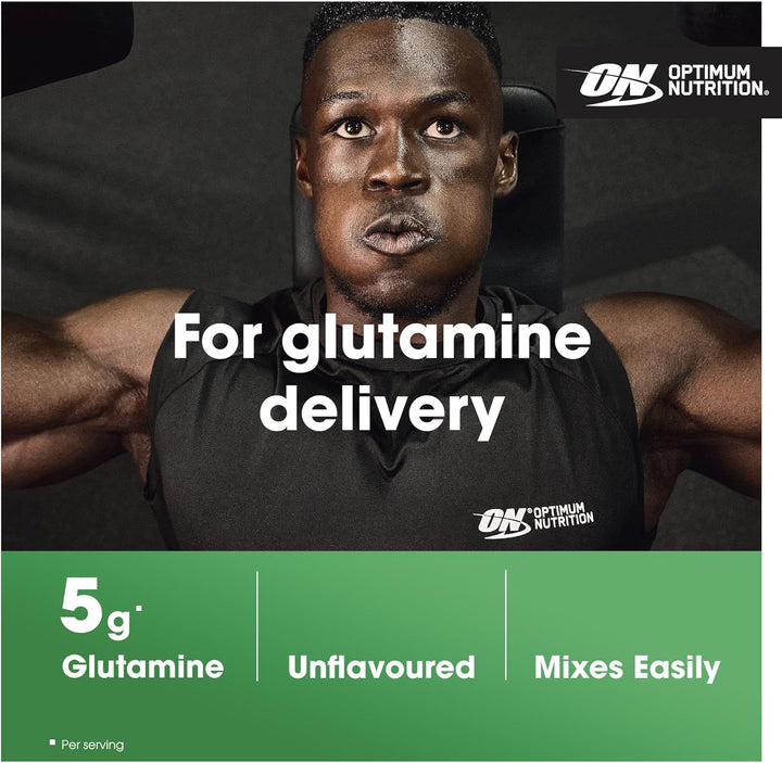 Glutamine Powder, L-Glutamine Amino Acid Powder, Food Supplement, Pre and Post Workout Shake, Unflavoured, 123 Servings, 630 G