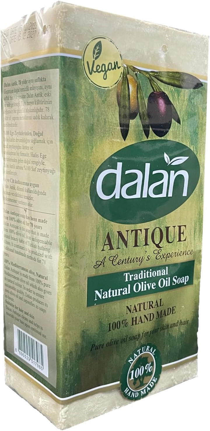 5 X 180G Bar Natural 100% Pure Olive Oil Soap  Turkish Bath Handmade Turkey